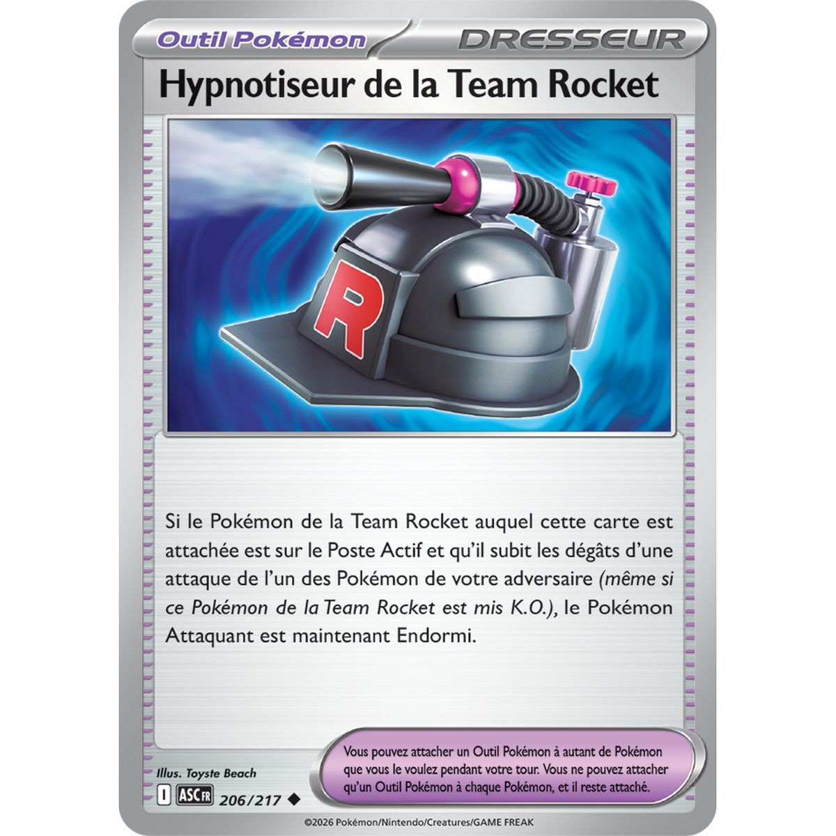 Team Rockets Hypnotiseur - Reverse 206/217 - ME02.5 - Pokémon - Mega Evolution Transcendent Heroes