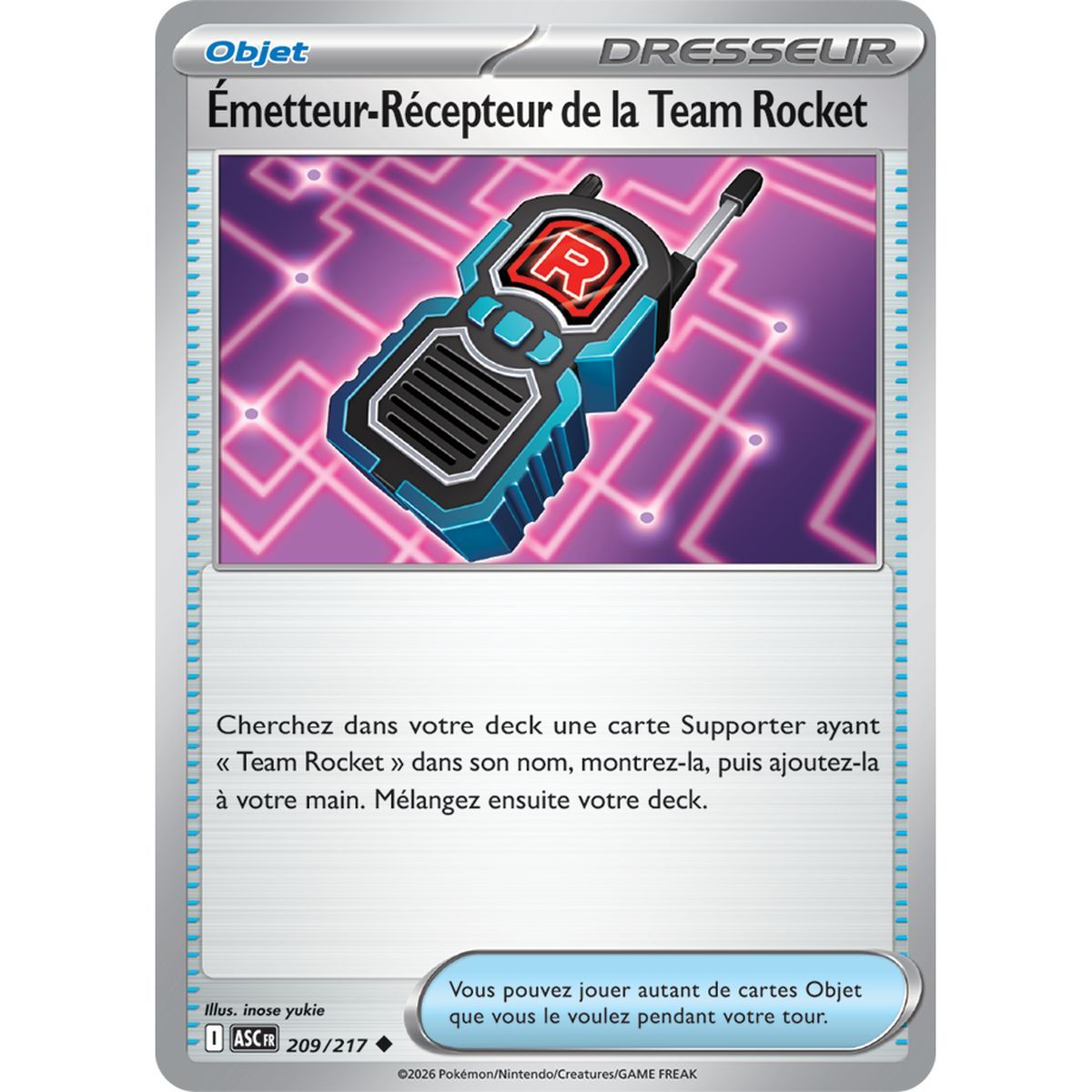 Team Rocket Transceiver - Reverse 209/217 - ME02.5 - Pokémon - Mega Evolution Transcendent Heroes