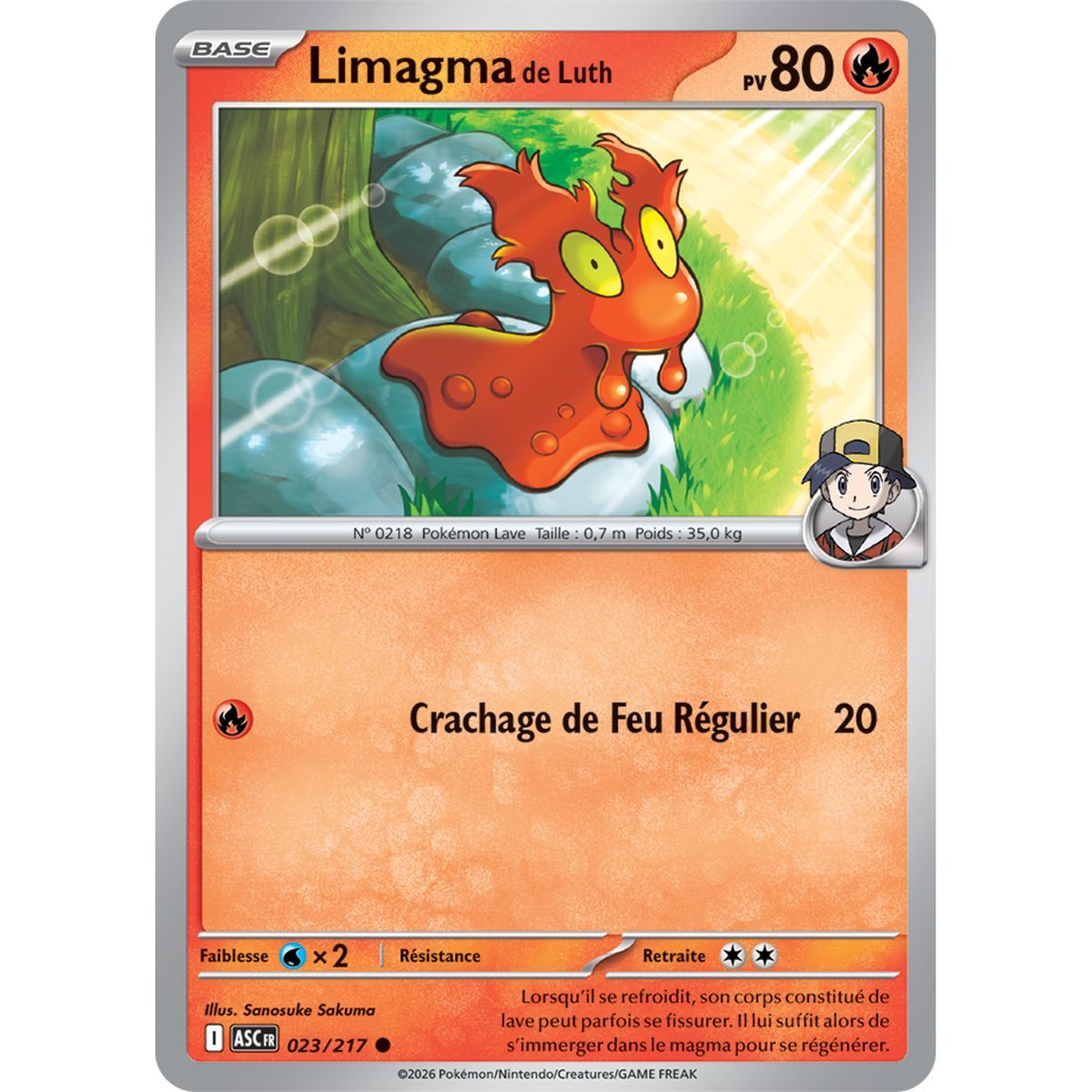 Luths Slugma - Reverse 23/217 - ME02.5 - Pokémon - Mega Evolution Transcendent Heroes