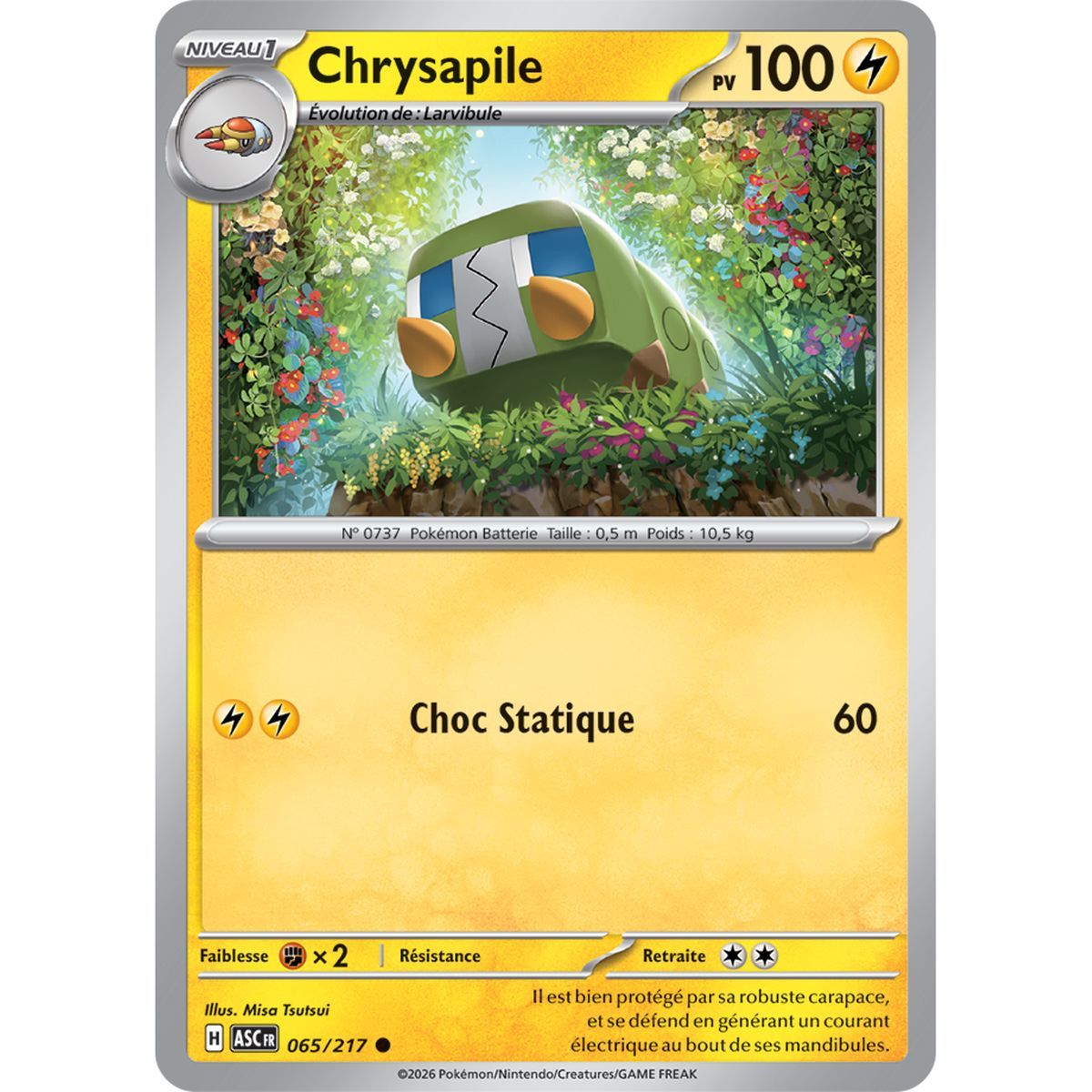 Chrysapile - Reverse 65/217 - ME02.5 - Pokémon - Mega Evolution Transcendent Heroes