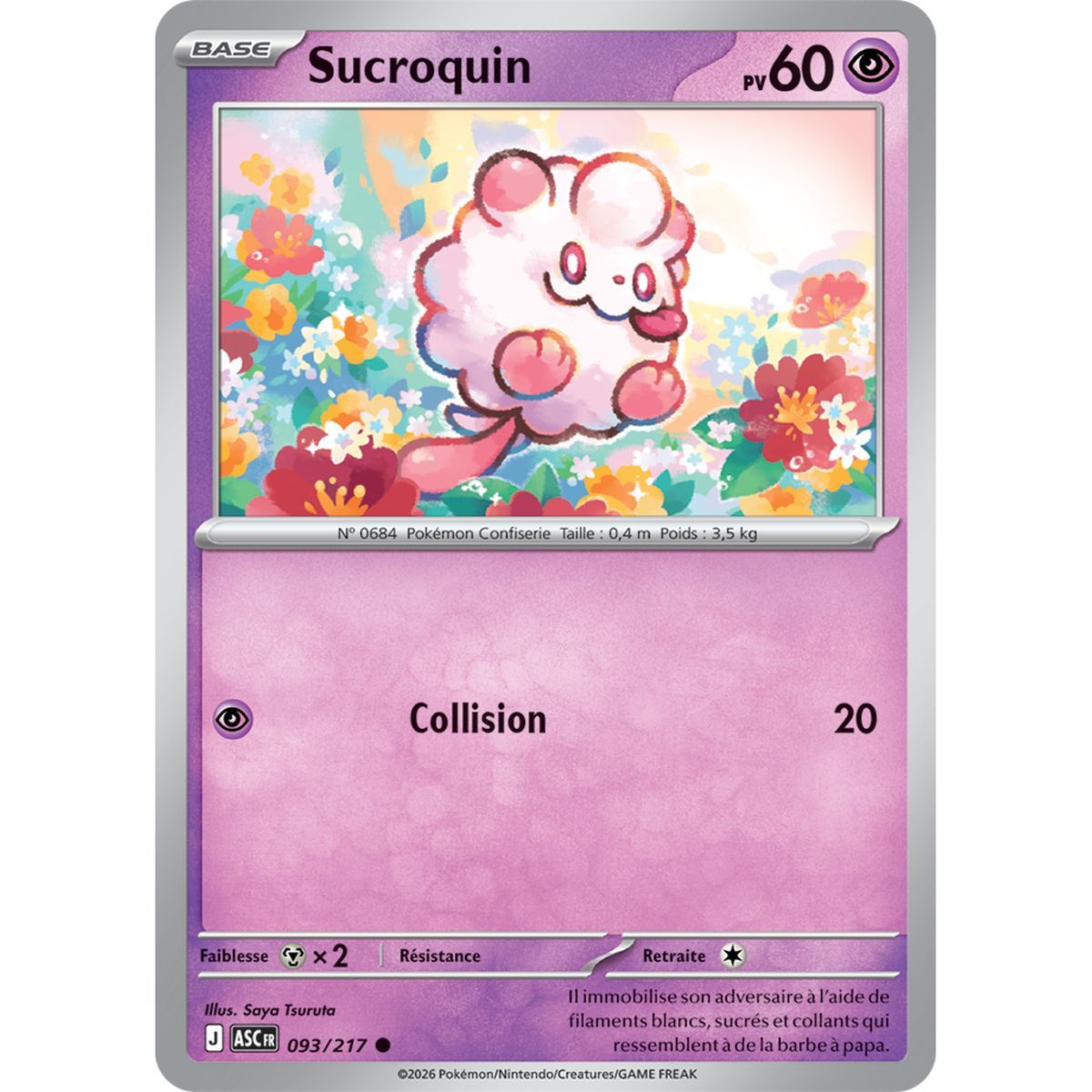 Sucroquin - Reverse 93/217 - ME02.5 - Pokémon - Mega Evolution Transcendent Heroes