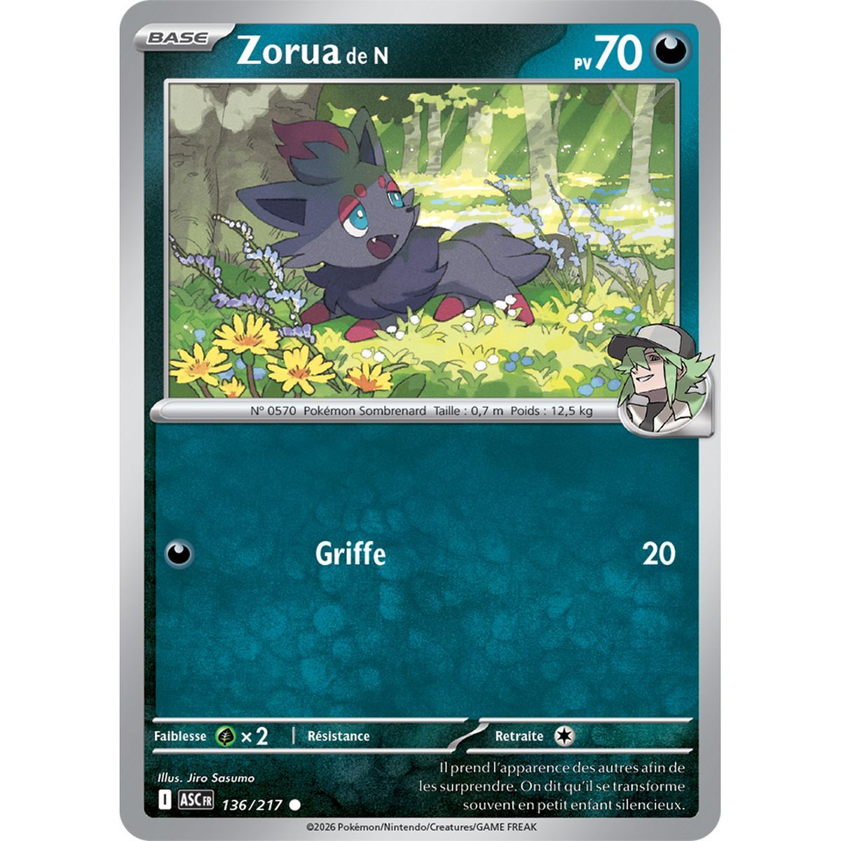 Zorua von N - Reverse 136/217 - ME02.5 - Pokémon - Mega Evolution Transcendent Heroes