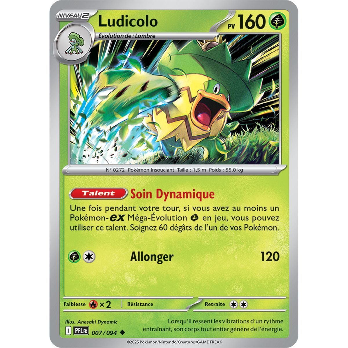 Ludicolo - Reverse 7/94 - Mega Evolution 2 Phantasmagorical Flames