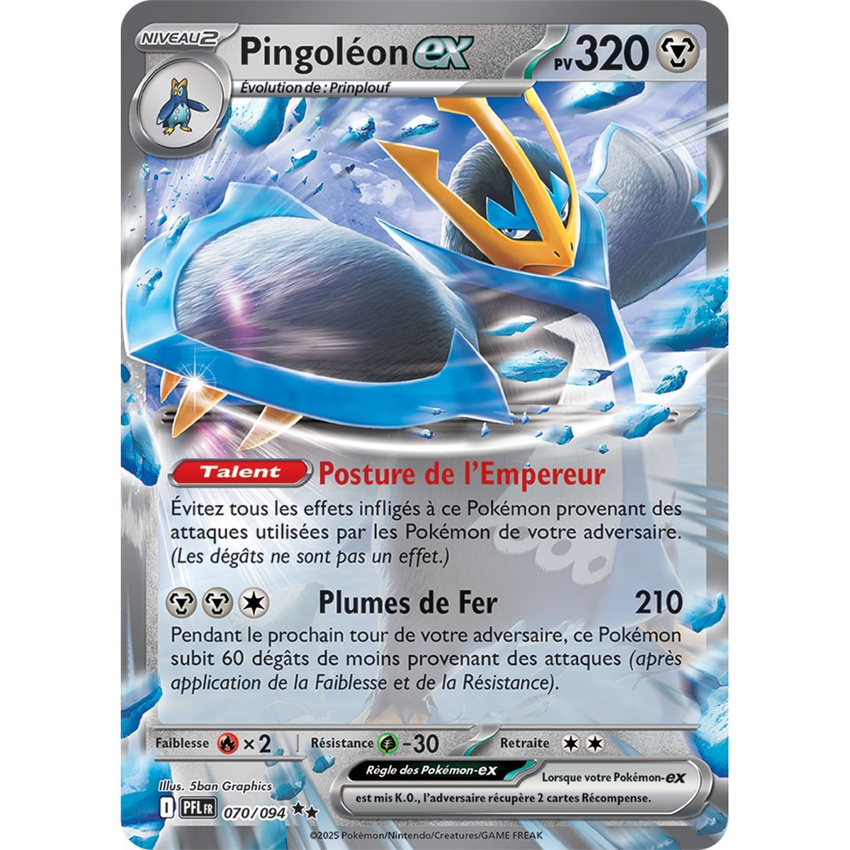 Empoleon-ex - Doppelt selten 70/94 - Mega-Entwicklung 2 Phantasmagorische Flammen