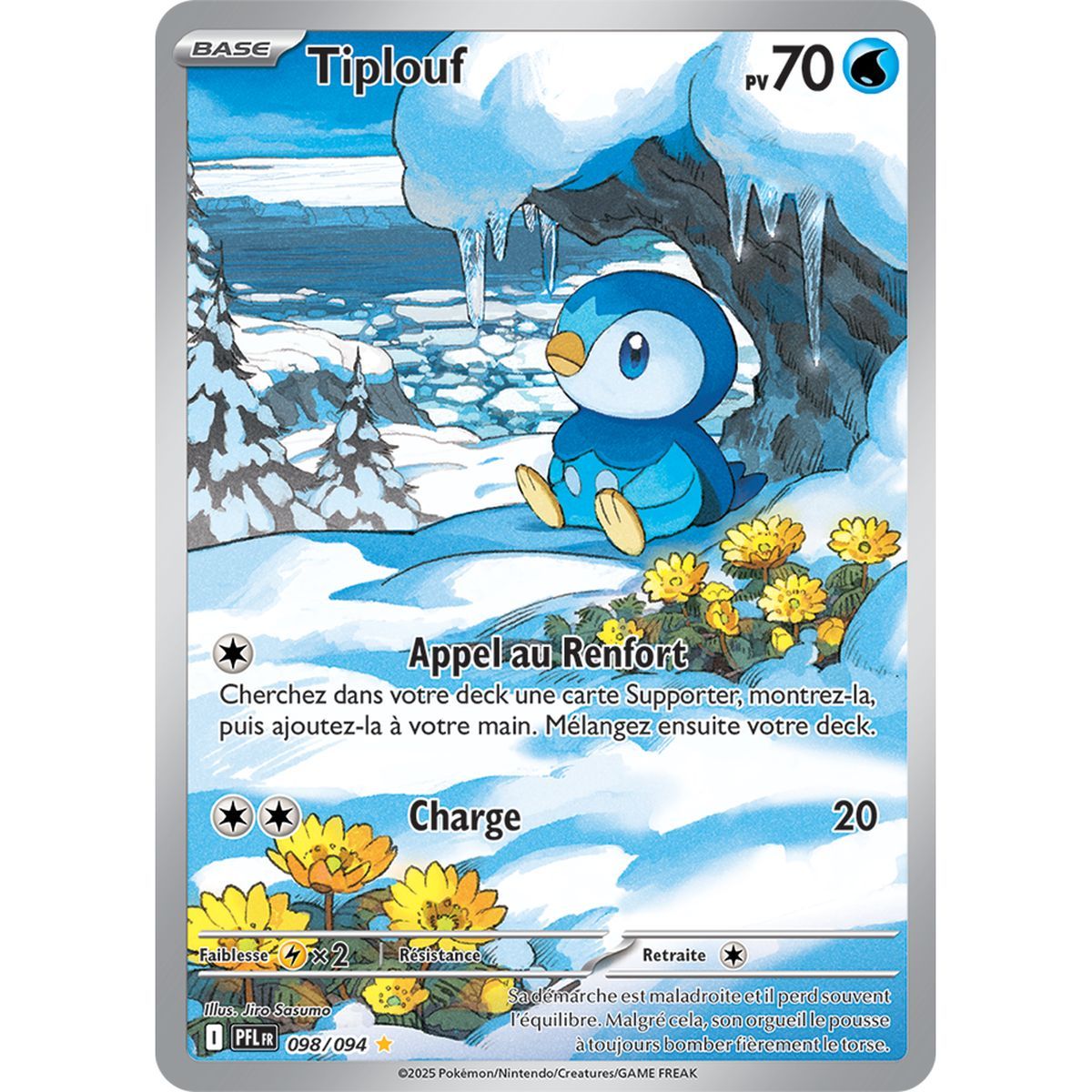 Piplup – Seltene Illustration 98/94 – Mega-Entwicklung 2: Phantasmagorische Flammen
