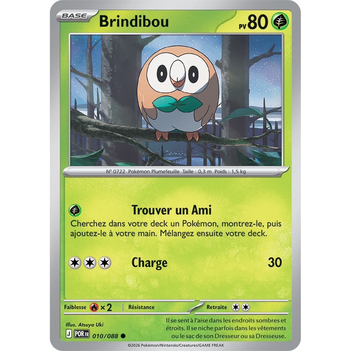 Rowlet – Reverse 10/88 – ME03 – Pokémon – Mega-Entwicklung: Perfekte Balance