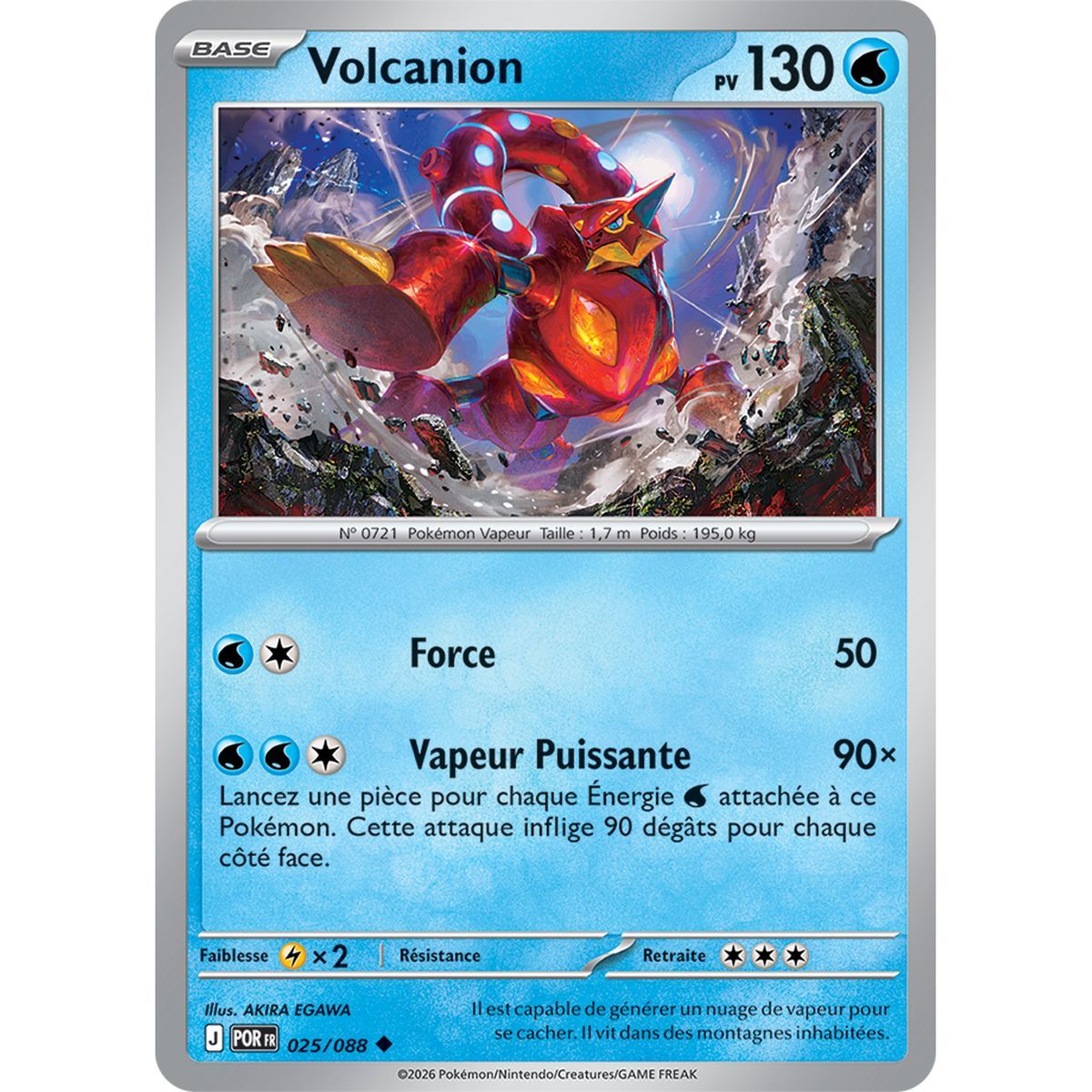 Volcanion – Reverse 25/88 – ME03 – Pokémon – Mega-Entwicklung: Perfekte Balance