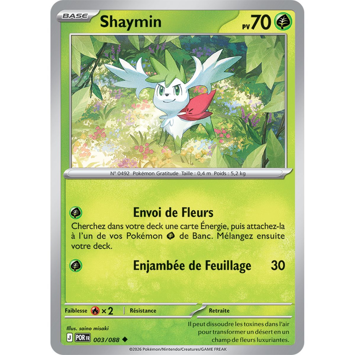 Shaymin – Ungewöhnlich 3/88 – ME03 – Pokémon – Mega-Entwicklung „Perfekte Balance“