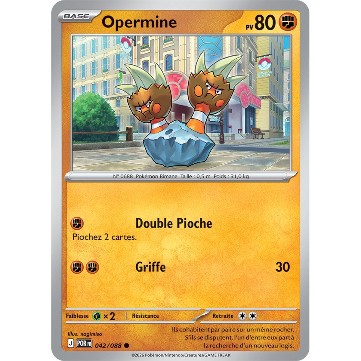 Opermine – Reverse 42/88 – ME03 – Pokémon – Mega-Entwicklung: Perfekte Balance