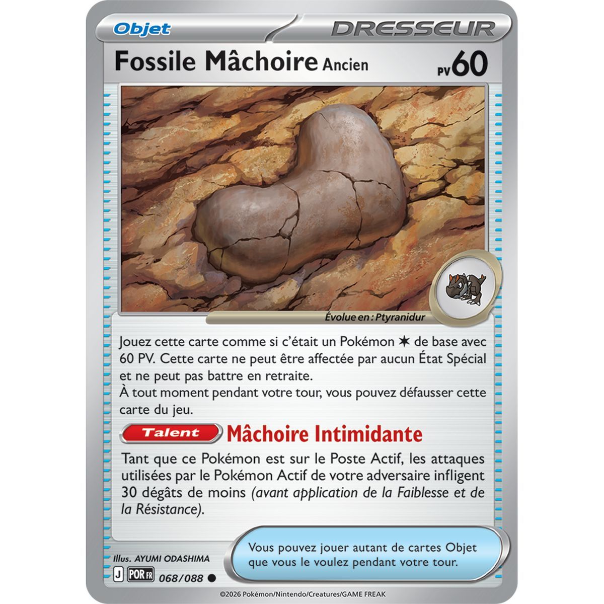 Antikes Kieferfossil – Reverse 68/88 – ME03 – Pokémon – Mega-Entwicklung „Perfect Balance“