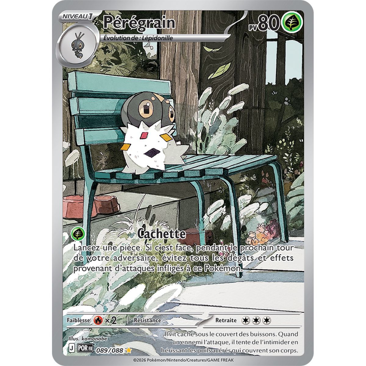 Pérégrain – Seltene Illustration 89/88 – ME03 – Pokémon – Mega Evolution Perfect Balance