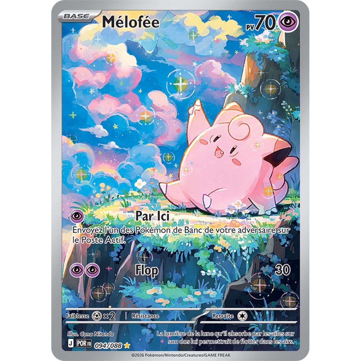 Clefairy – Seltene Illustration 94/88 – ME03 – Pokémon – Mega-Entwicklung „Perfekte Balance“