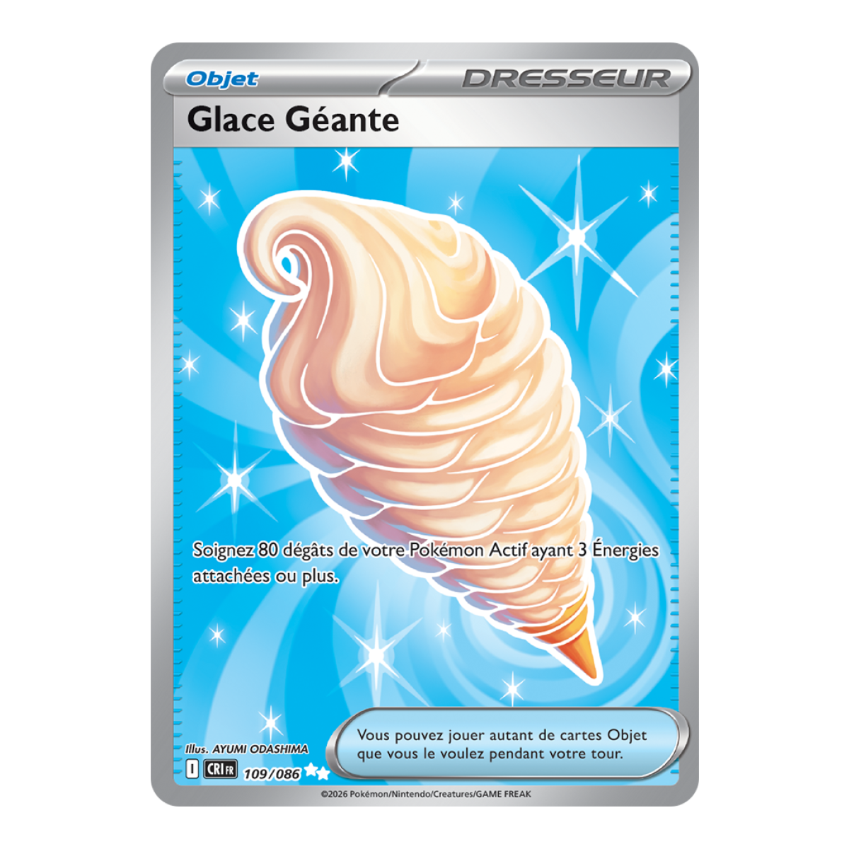 Rieseneis - Ultra Rare 109/86 - ME04 - Pokémon - Mega-Entwicklung Chaos Rising