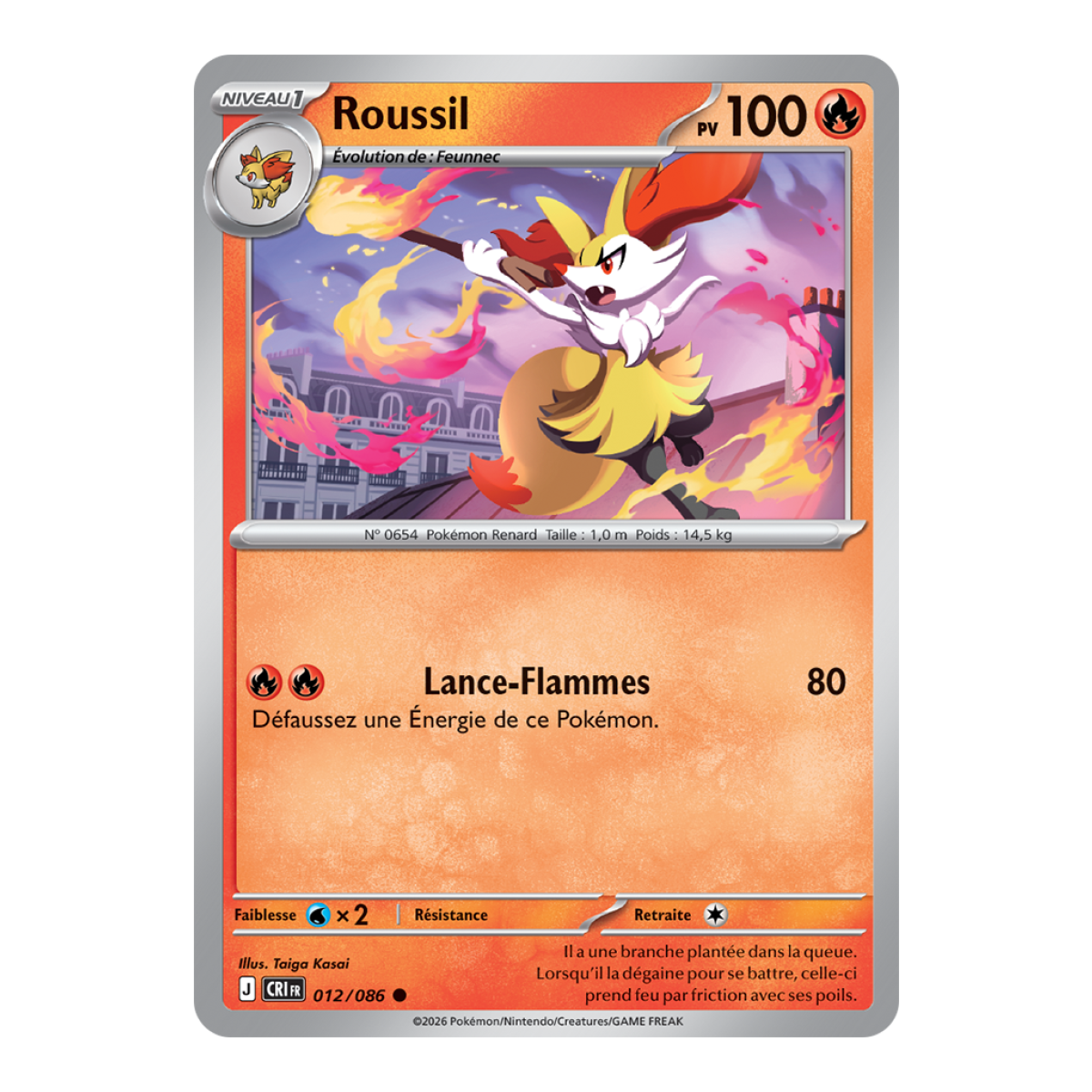 Roussil – Gewöhnlich 12/86 – ME04 – Pokémon – Mega Evolution Chaos Rising