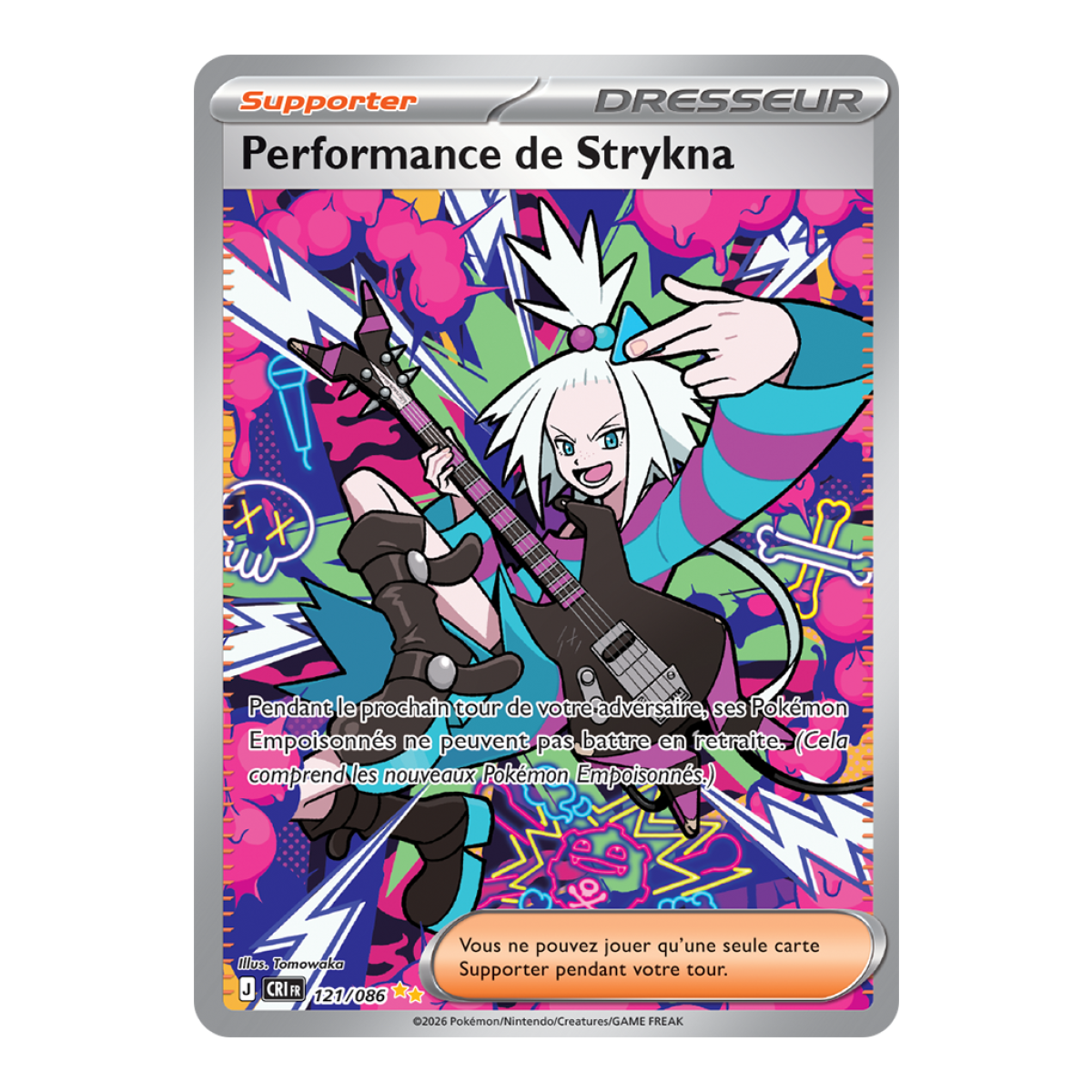 Strykna-Performance – Sonderillustration selten 121/86 – ME04 – Pokémon – Mega Evolution Chaos Rising