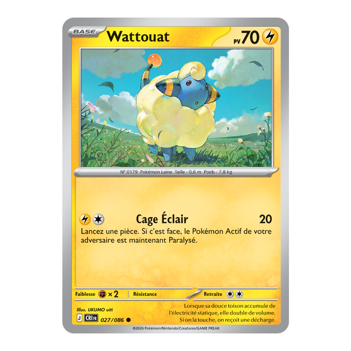 Wattouat - Häufig 27/86 - ME04 - Pokémon - Mega-Entwicklung Chaos Rising