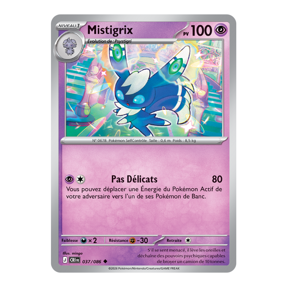 Mistigrix - Reverse 37/86 - ME04 - Pokémon - Mega Evolution Chaos Rising