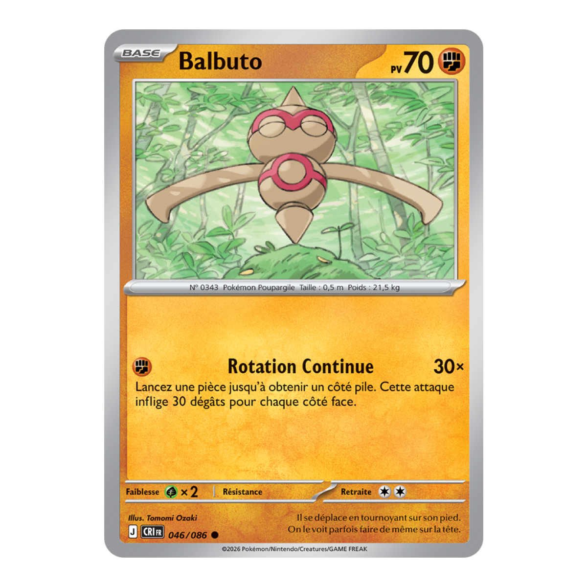 Balbuto - Reverse 46/86 - ME04 - Pokémon - Mega Evolution Chaos Rising