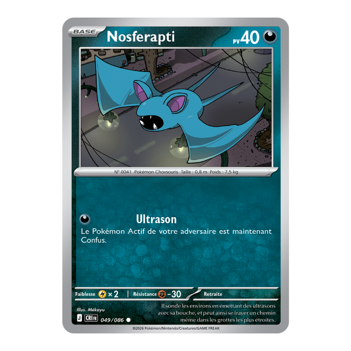 Zubat - Häufig 49/86 - ME04 - Pokémon - Mega-Entwicklung Chaos Rising