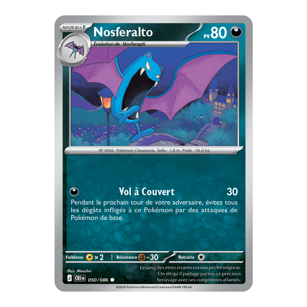 Nosferalto - Häufig 50/86 - ME04 - Pokémon - Mega-Entwicklung Chaos Rising