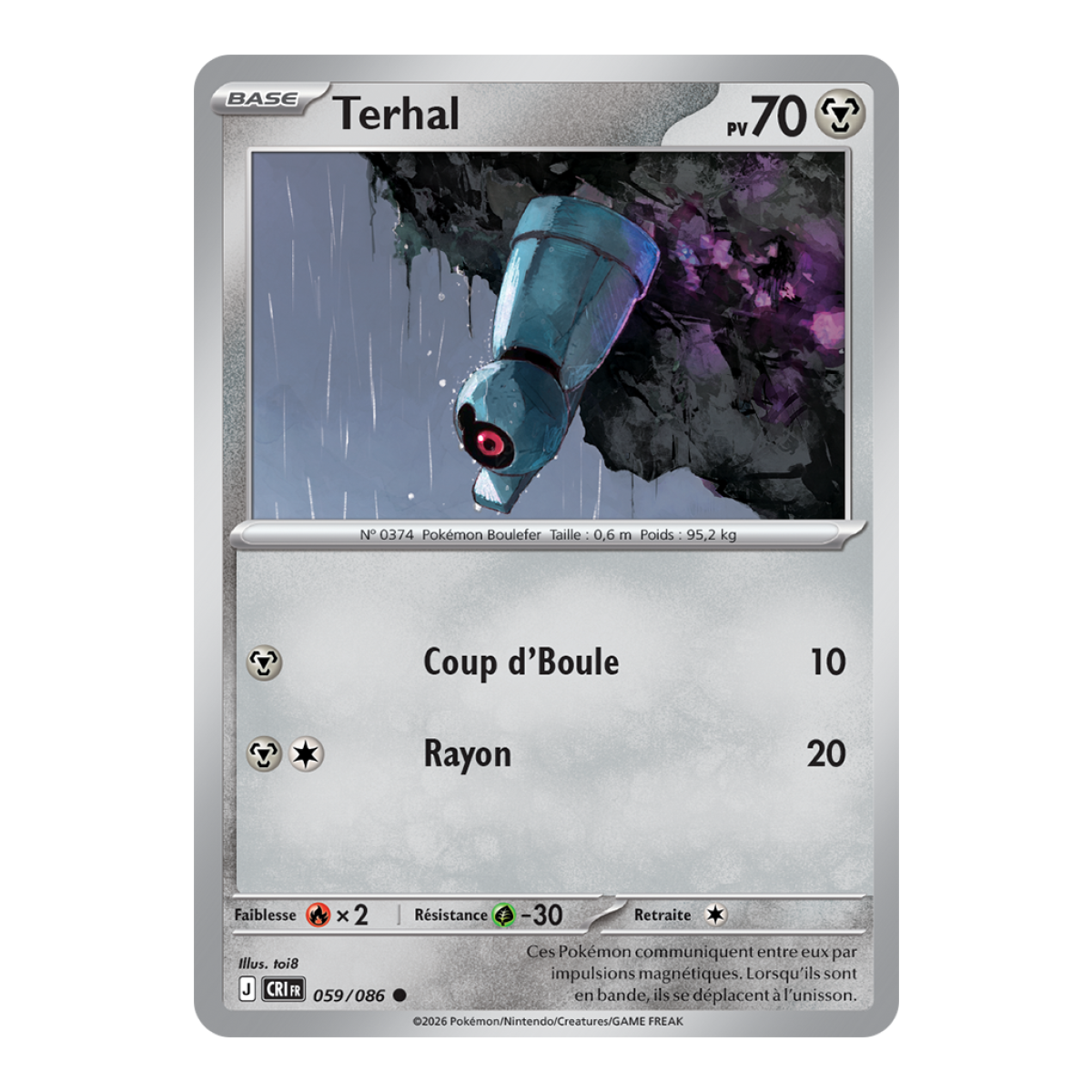 Terhal - Reverse 59/86 - ME04 - Pokémon - Mega Evolution Chaos Rising