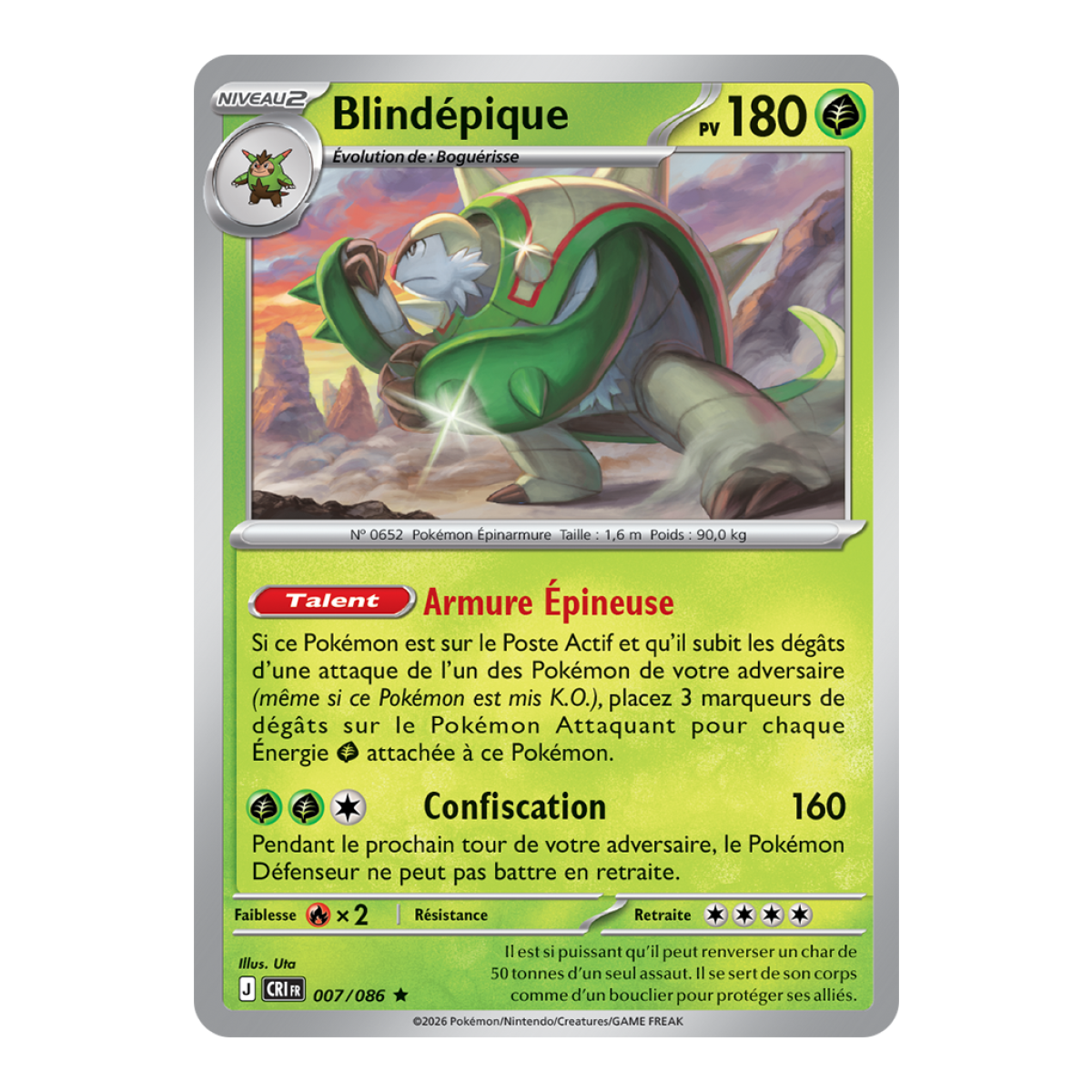 Blindépique – Reverse 7/86 – ME04 – Pokémon – Mega Evolution Chaos Rising