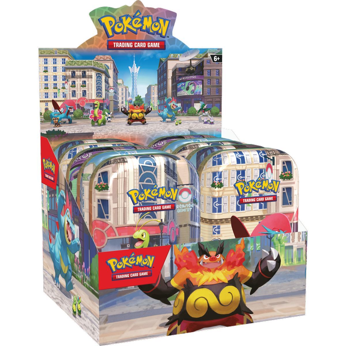 Mini-Pokébox aus Metall – Mega-Entwicklung – Illumina City – Pokémon – FR Zufallsmodell