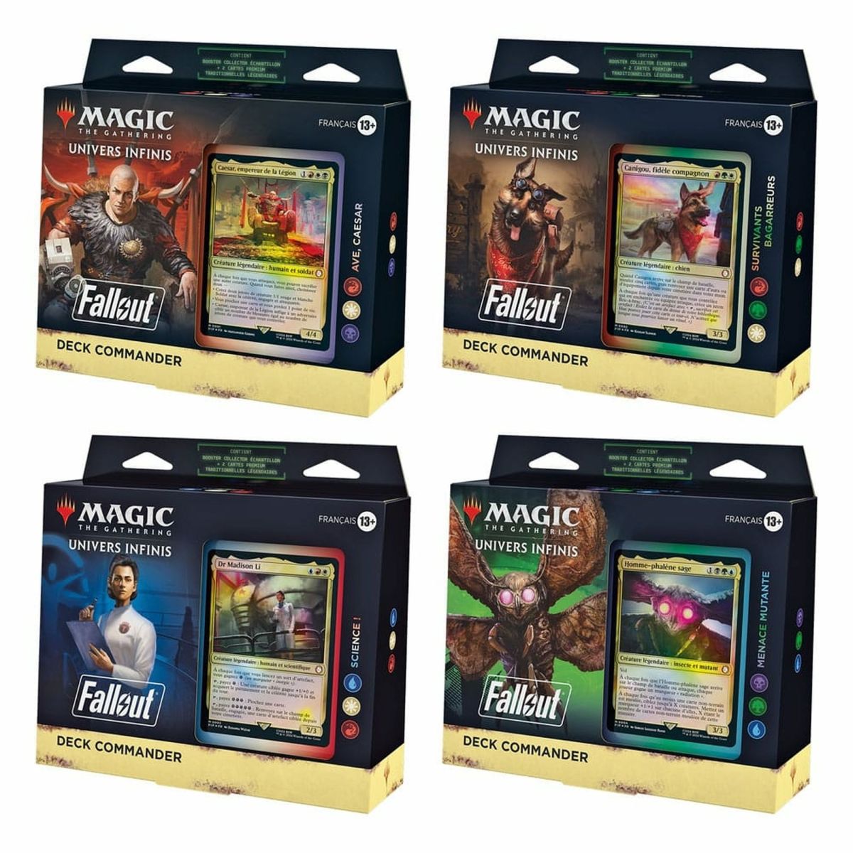 Item MTG – Set mit 4 Commander-Decks – Fallout – FR