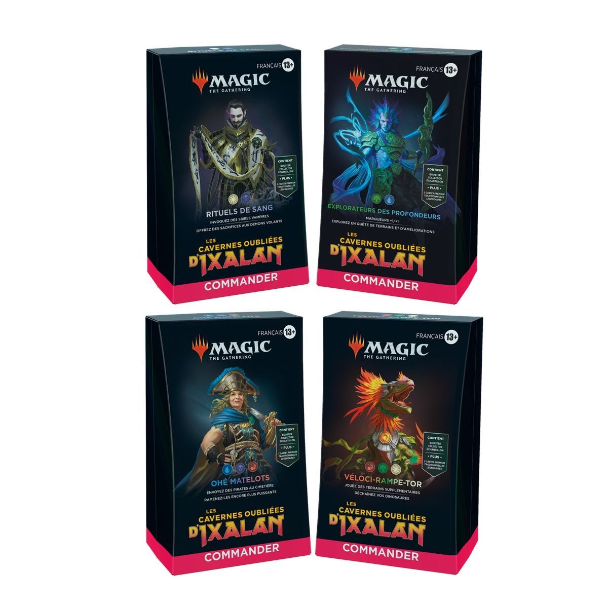 MTG – Set mit 4 Commander-Decks – Die vergessenen Höhlen von Ixalan – Explorers of the Deep – FR