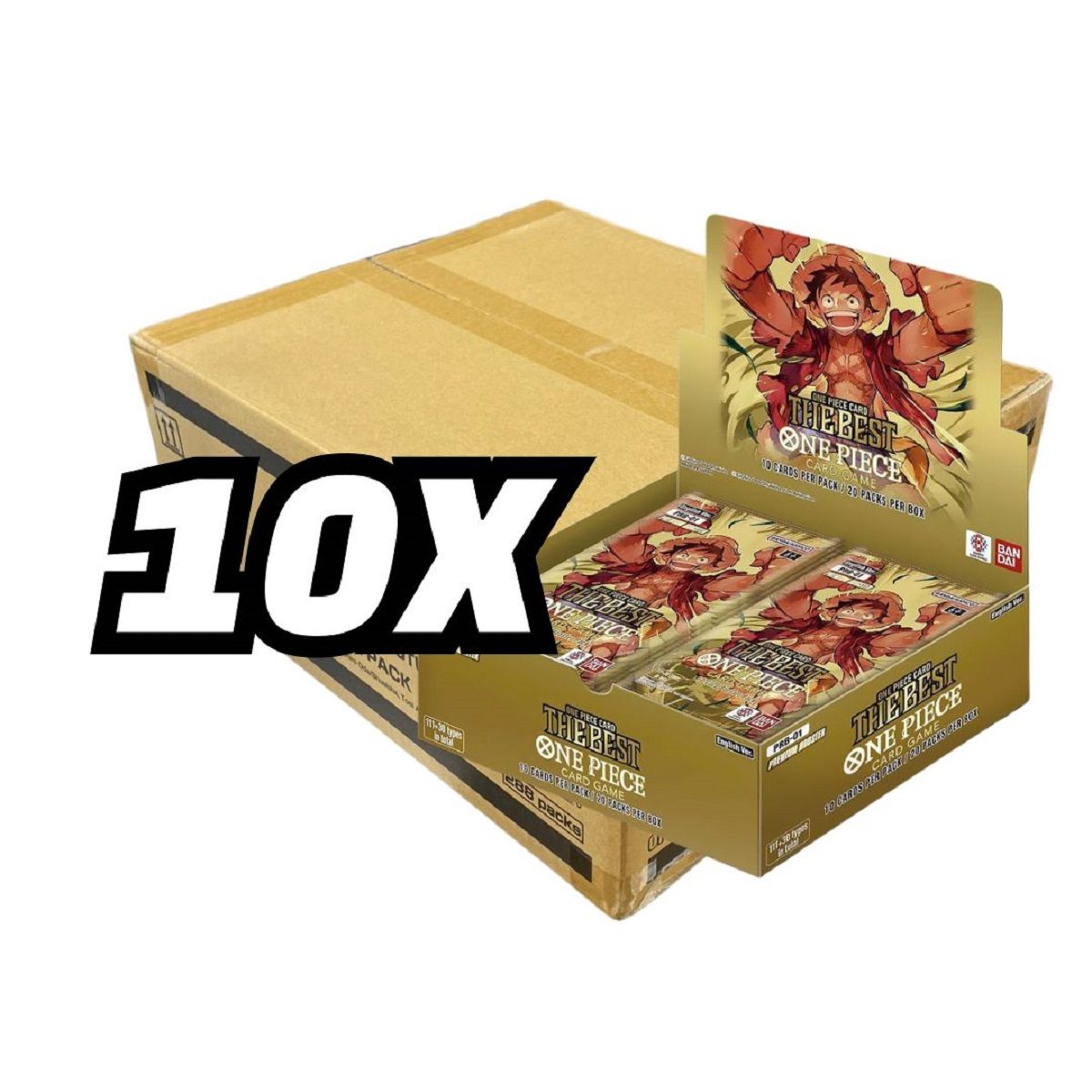 One Piece – Karton mit 10 Kartons – PRB01 – The Best – DE