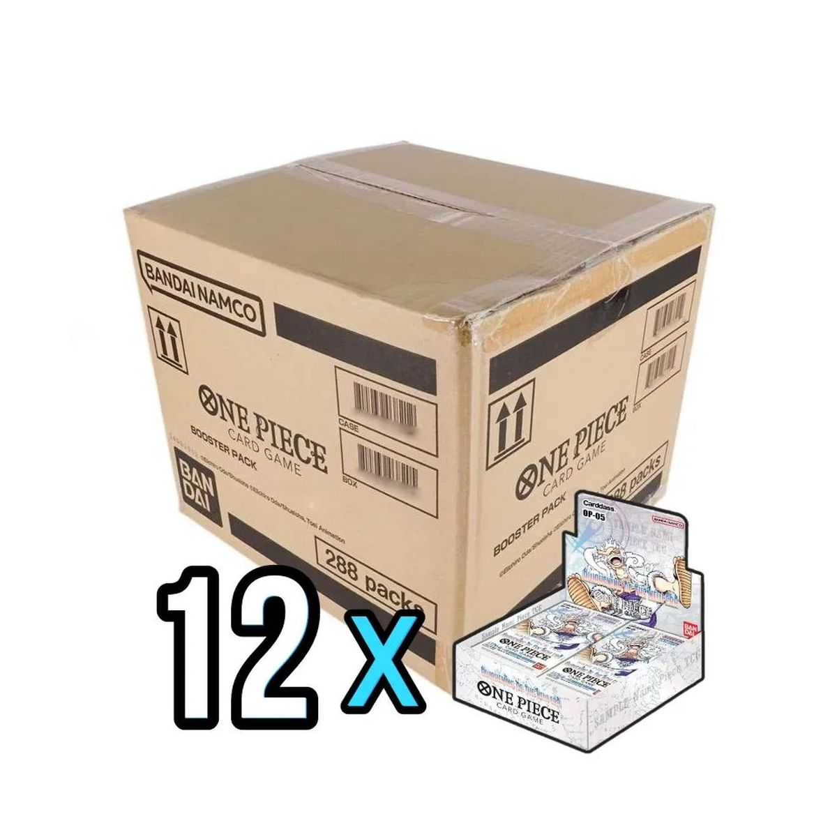 One Piece – Karton mit 12 Displays – Karton mit 24 Boostern – Booster-Set 5 – OP-05 – DE