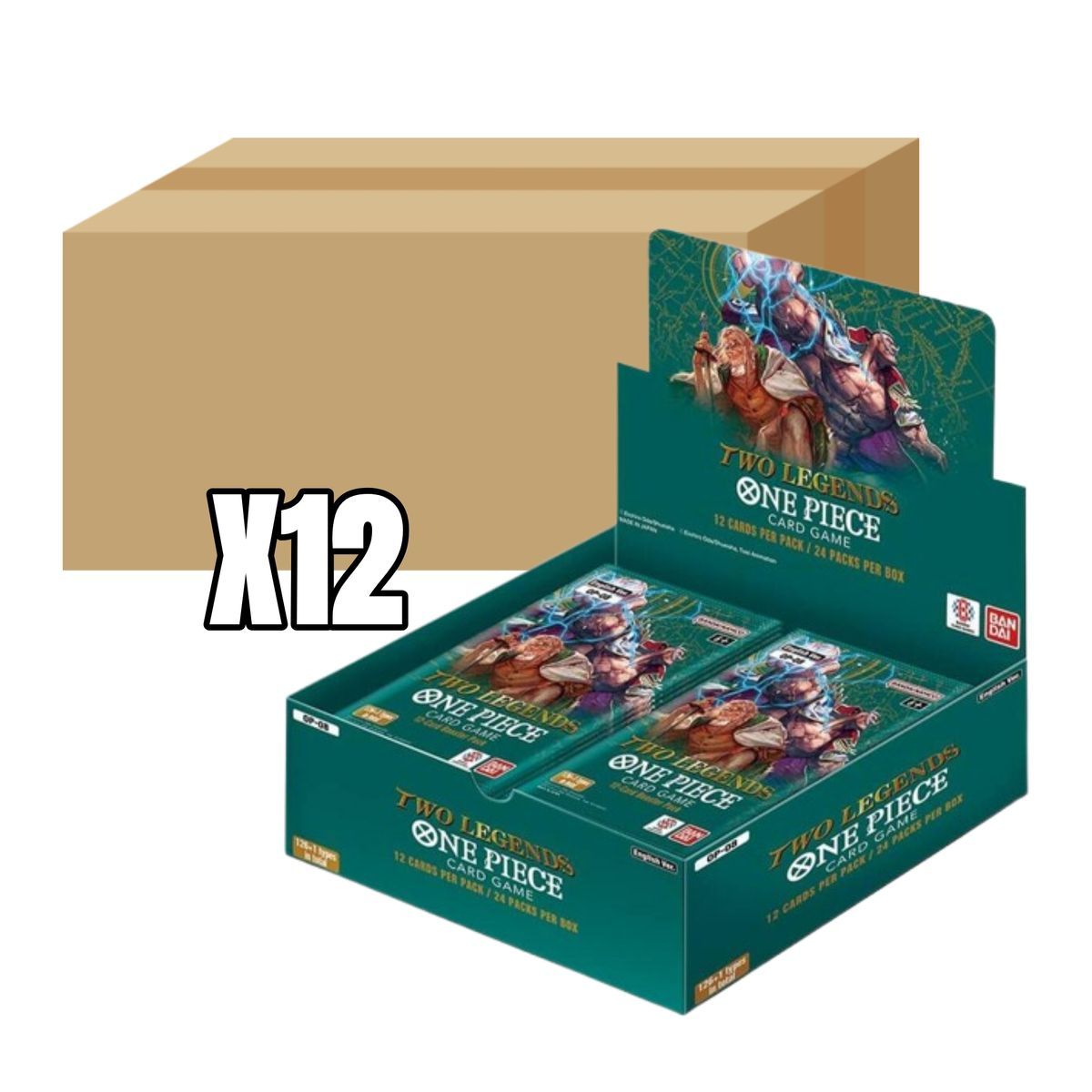 One Piece – Lot mit 12 Displays – Two Legends – OP-08 – DE