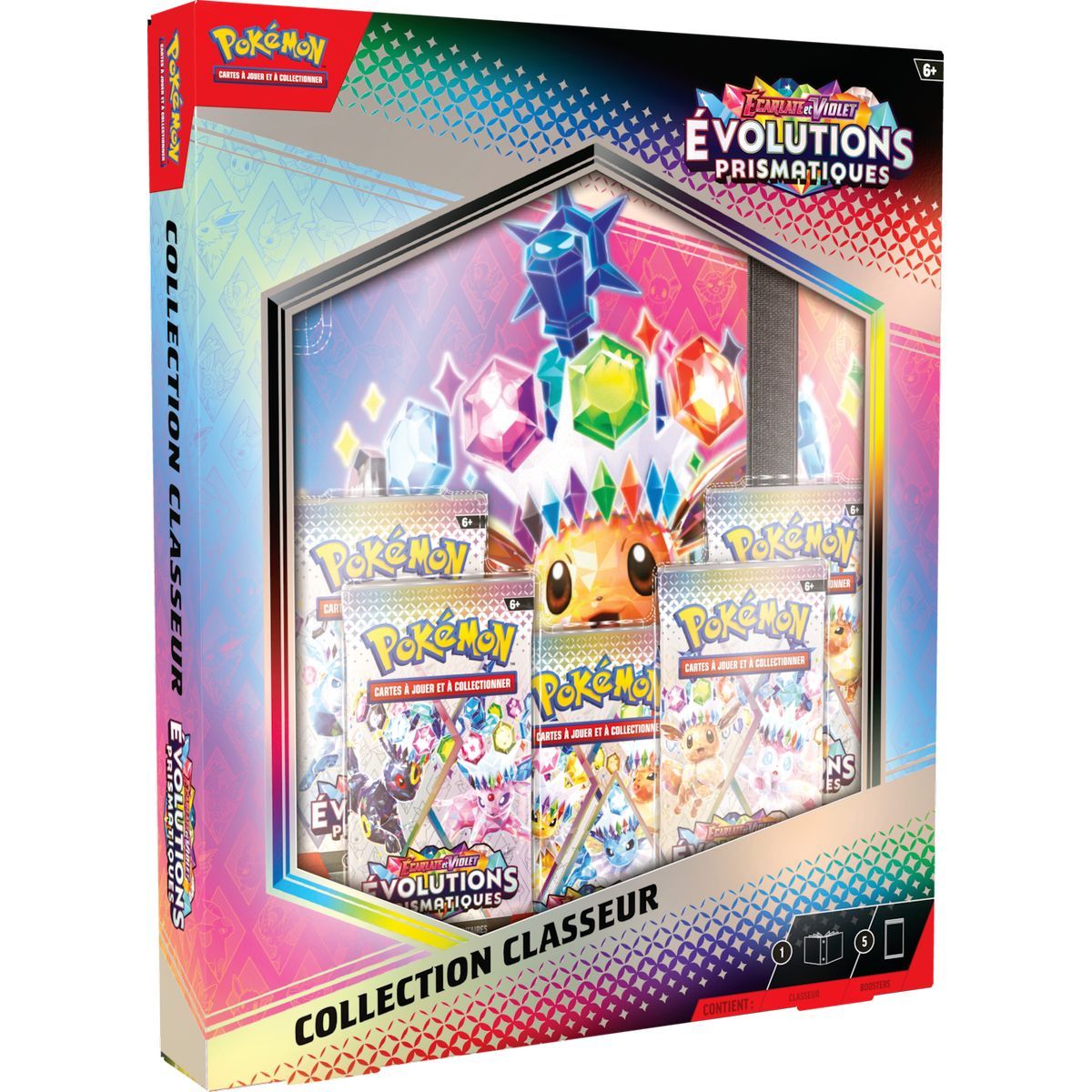 photo Pokémon – Binder-Sammelbox – Scarlet und Purple: Prismatic Evolutions – [SV08.5 – EV08.5] – FR