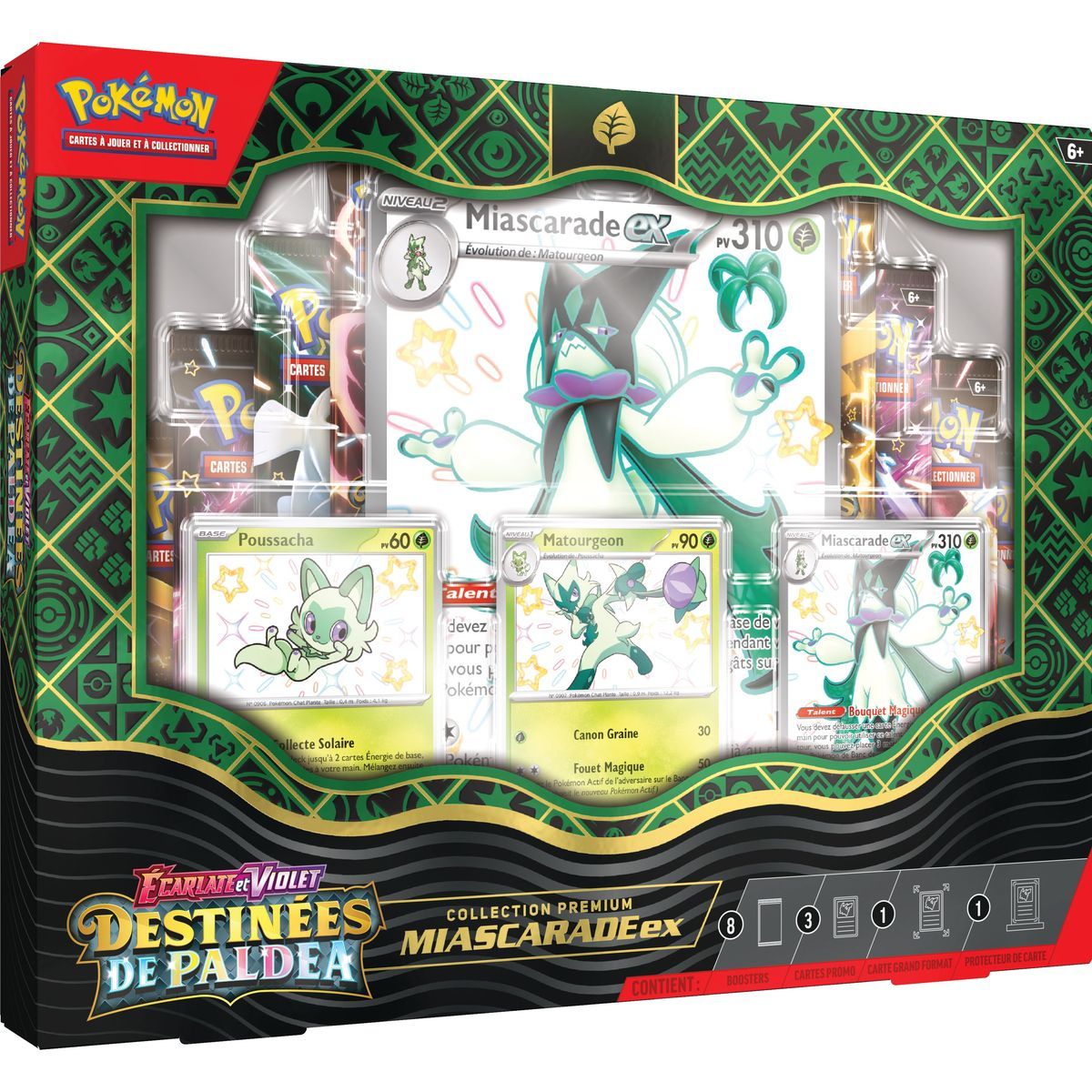 Pokémon – Miascarade EX-Sammelbox – Scharlachrot und Lila – Paldea's Fate – [SV04.5 – EV04.5] – FR