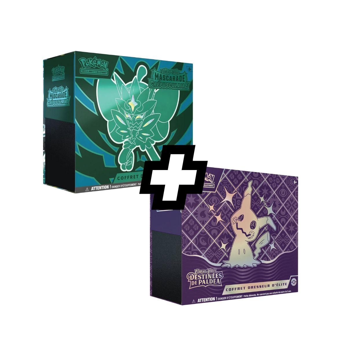 Pokémon – ETB-Elite-Trainer-Box – Scharlachrot und Violett – Fates of Paldea [SV04.5 – EV04.5] + Twilight Masquerade [SV06 – EV06] – FR