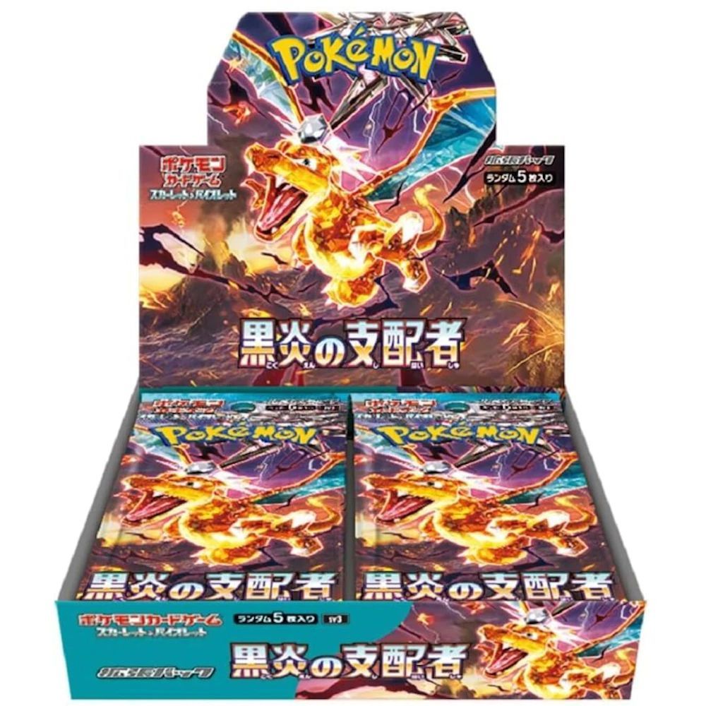 Pokémon – Display – Box mit 30 Boostern – Herrscher der Schwarzflamme / Obsidianflammen [SV3] – JP