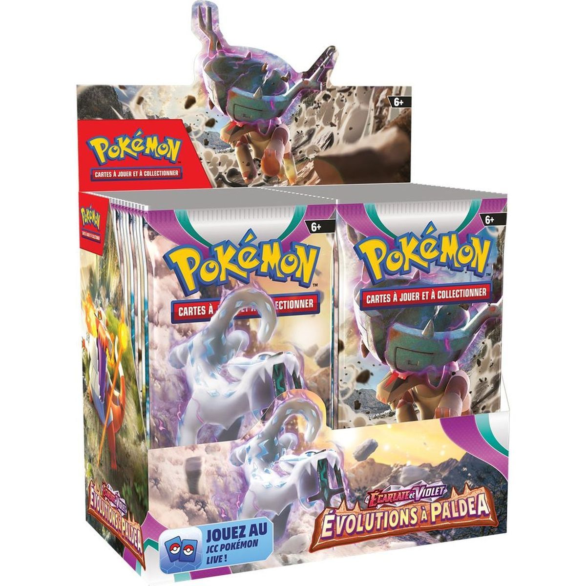 Pokémon – Display – Box mit 36 Boostern – Scharlachrot und Violett – Entwicklungen in Paldea [SV2][EV02] – FR