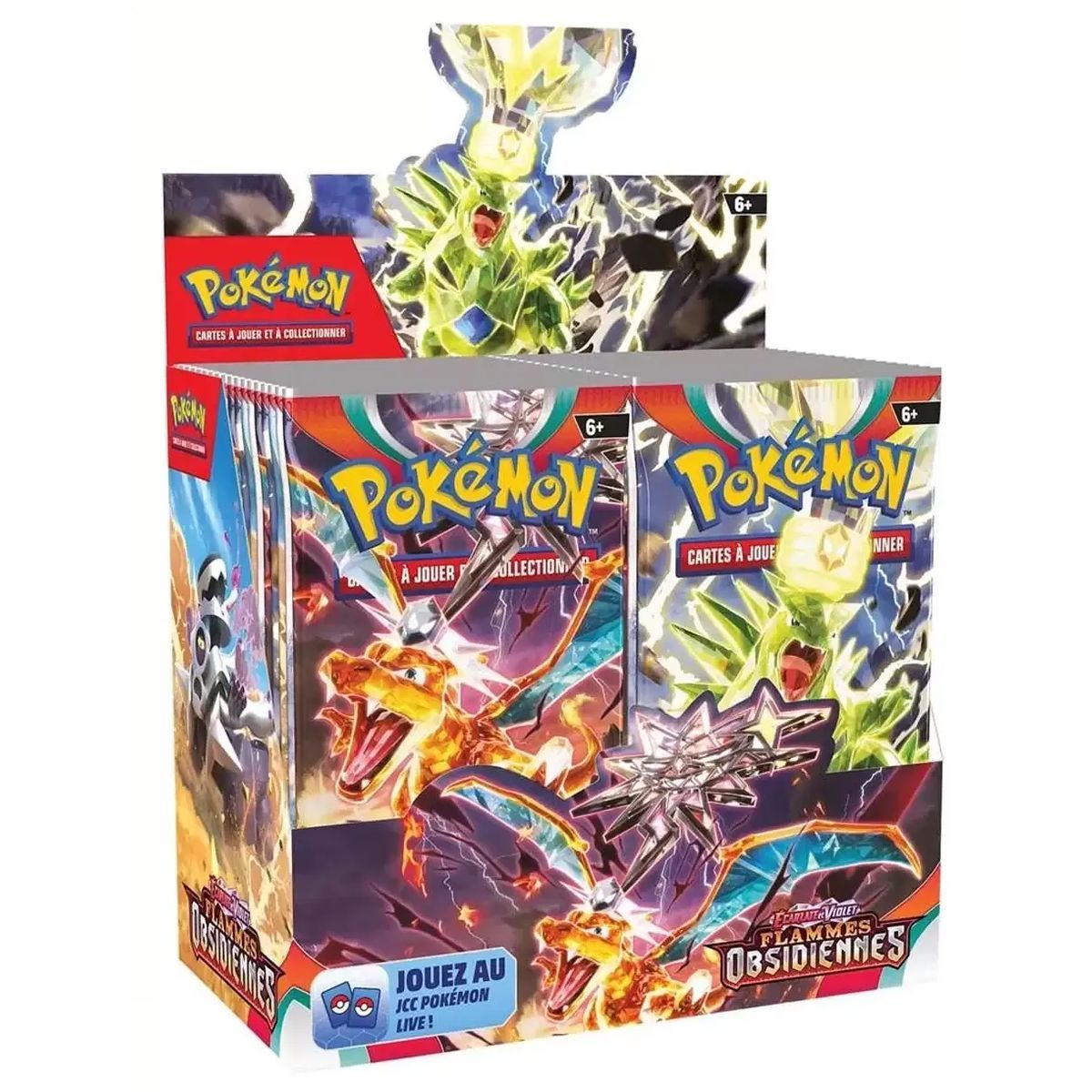 Pokémon – Display – Box mit 36 Boostern – Scharlachrot und Violett – Obsidianflammen [SV3][EV03] – FR