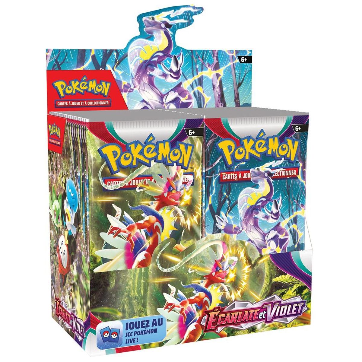 Item Pokémon – Display – Box mit 36 Boostern – Scharlachrot und Violett [SV1][EV01] – FR