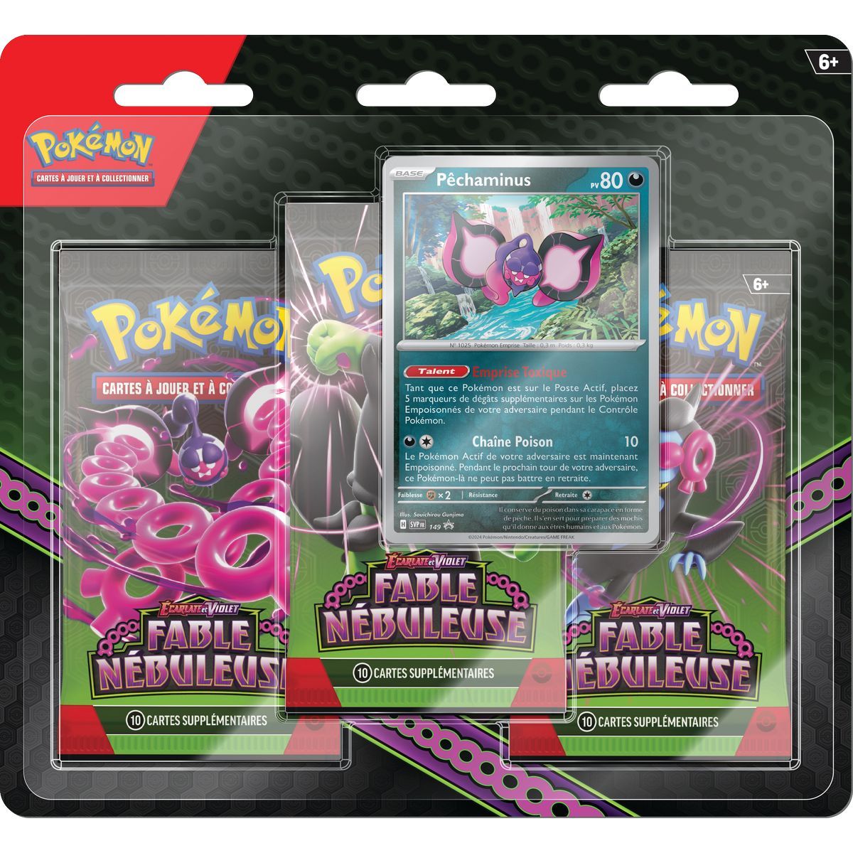 Pokémon – TriPack – Scharlachrot und Violett – Fable Nebula – [SV06.5 – EV06.5] – Péchaminous – FR