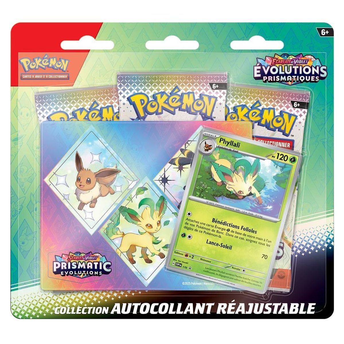 Pokémon – Tri-Pack – Nymphali/Givrali/Phyllalli – Scarlet und Violet – Prismatic Evolutions [SV8.5][EV08.5] – FR (Zufallsmodell)