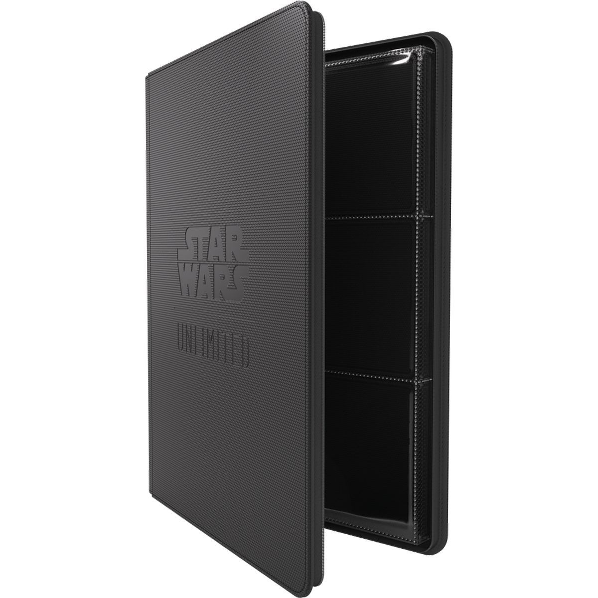 Premium Zip-Album – 18-Taschen Schwarz – Star Wars Unlimited – Gamegenic – 360 Locations