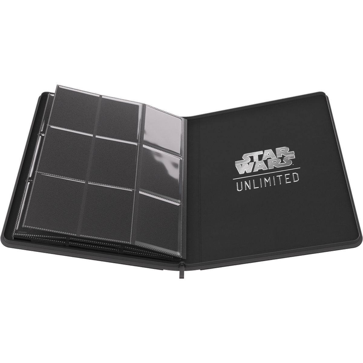 Premium Zip-Album – 18-Taschen Schwarz – Star Wars Unlimited – Gamegenic – 360 Locations