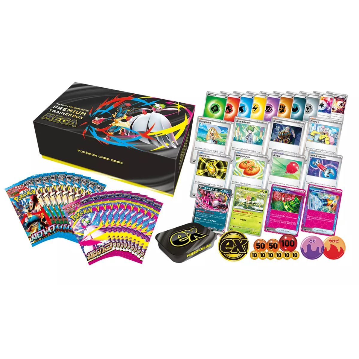 Premium-Trainer-Box – Mega Brave & Mega Symphonia [M1L-M1S] – Pokémon – JP
