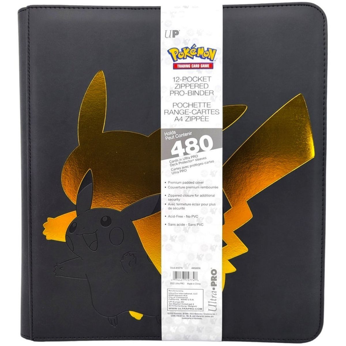 Pro Binder Premium - Pikachu - Ultra Pro - Pokémon - 12 Boxen (480)