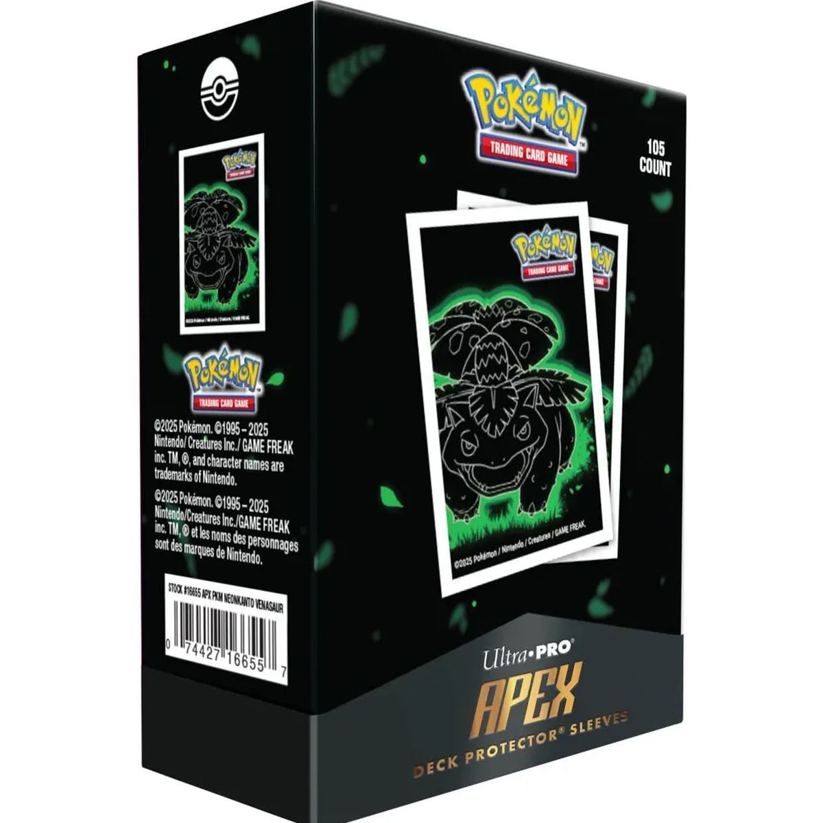 Kartenhüllen - Standard - Neon Apex Deck Protector: Bisaflor - Ultra Pro - Pokemon (105)