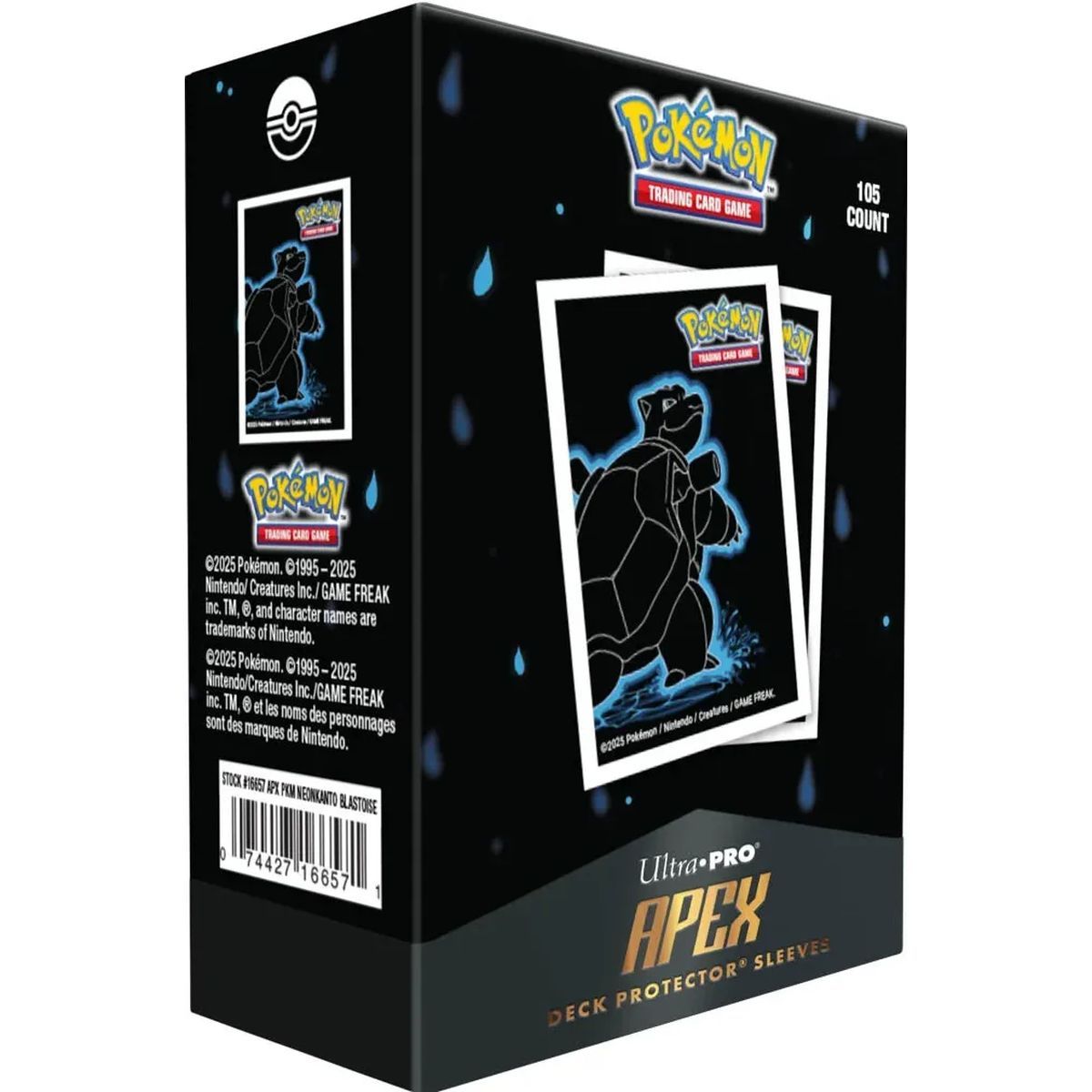 Kartenhüllen - Standard - Neon Apex Deck Protector: Blastoise - Ultra Pro - Pokemon (105)