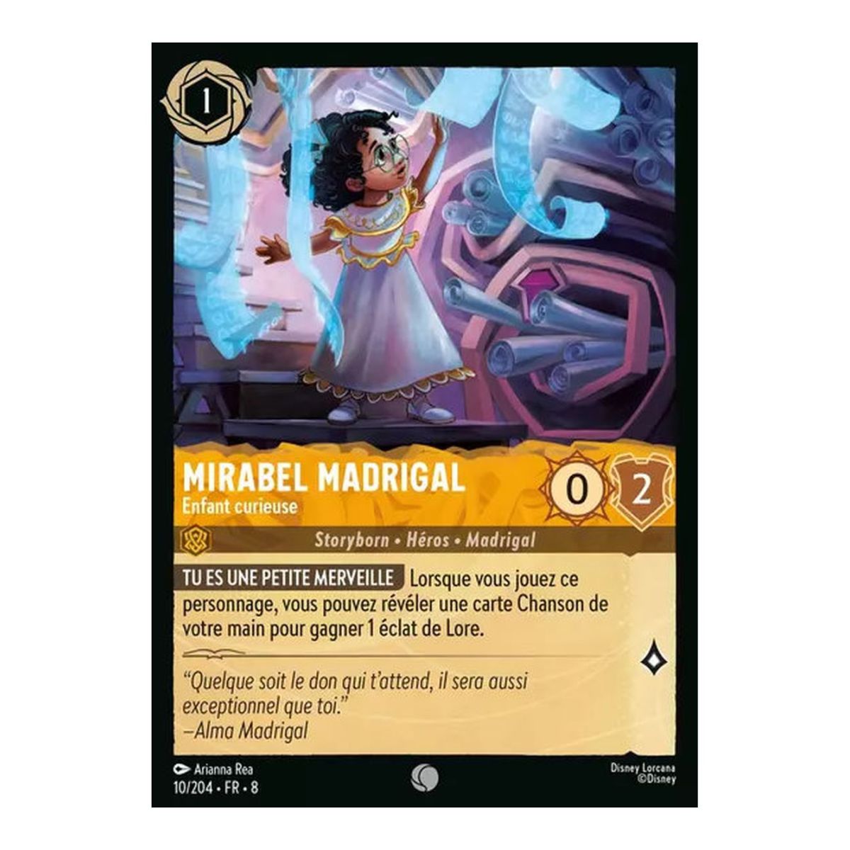 Mirabel Madrigal, Neugieriges Kind – 10/204 – ROJ – Die Herrschaft Jafars – Common – Französisch