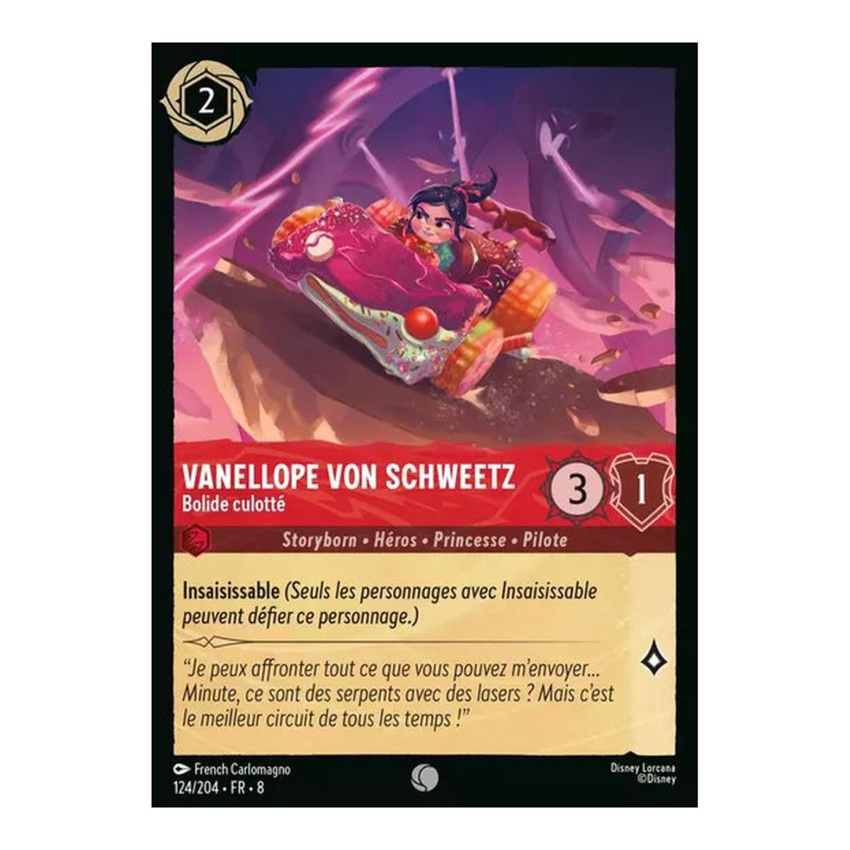 Vanellope von Schweetz, Cheeky Speedster – 124/204 – ROJ – The Reign of Jafar – Common – Französisch