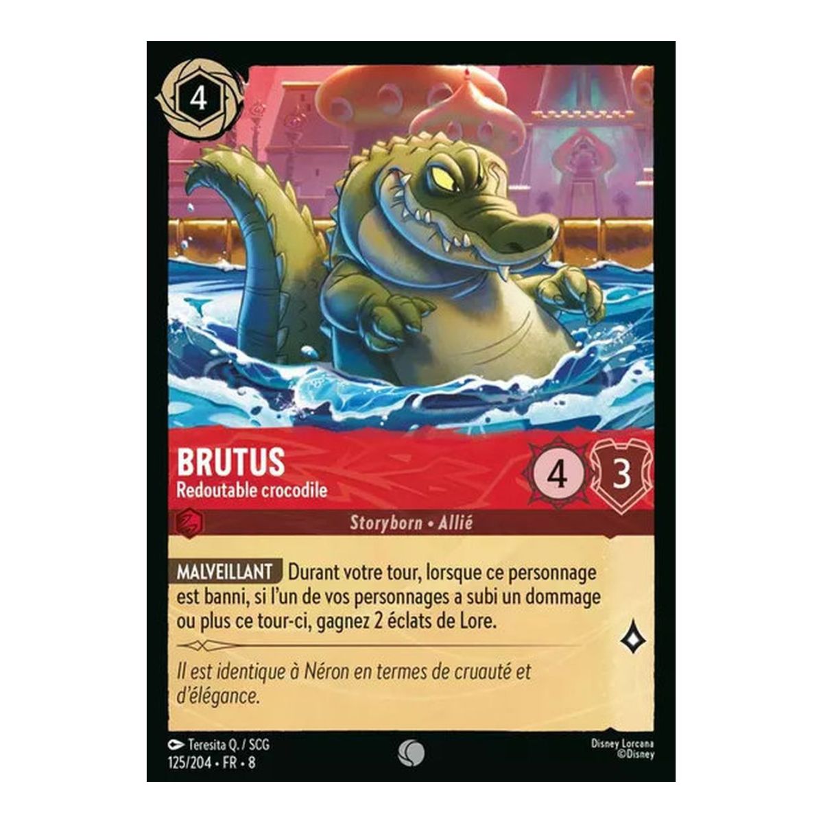 Brutus, das furchterregende Krokodil – 125/204 – ROJ – Die Herrschaft Jafars – Common – Französisch